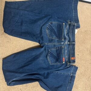 7 For All Mankind Dark Blue Denim Jeans